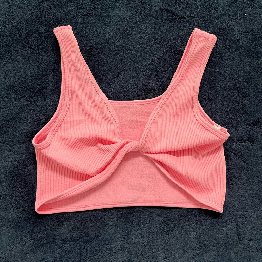 Aeropostale Pink Ribbed Crop Top